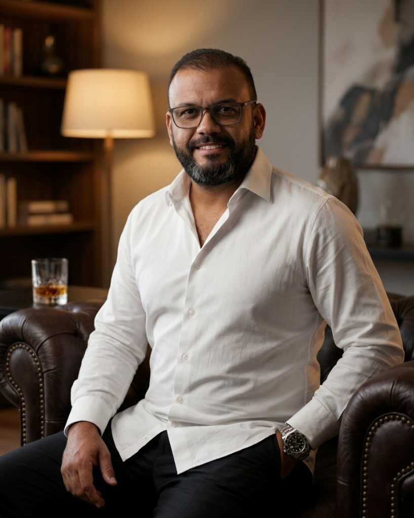 Engenheiro Michael Souza no canteiro de obras